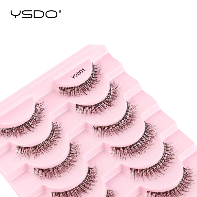 New Fox Half Eyelashes 3/10 Pairs 3D Mink Lashes Natural Eyelash Extension Cat Eye Eyelashes Makeup Tools faux Cils maquiagem - Blinksy